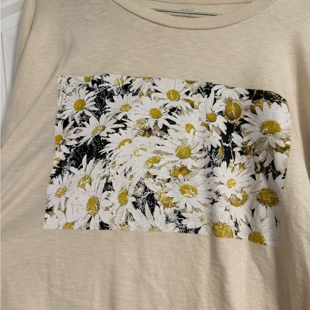 Aerie Cream Floral Long Sleeve Tee - Picture 2 of 4